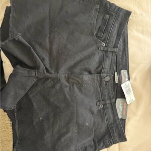 Women's Black Denim Shorts